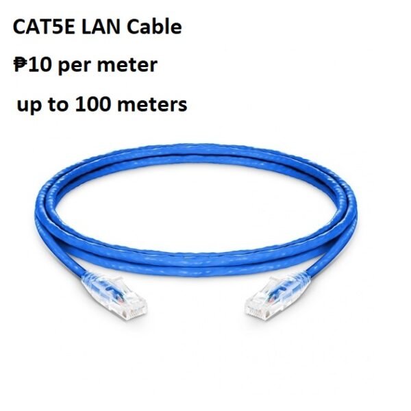 CAT5E with 2pcs Rj45 (per meter)
