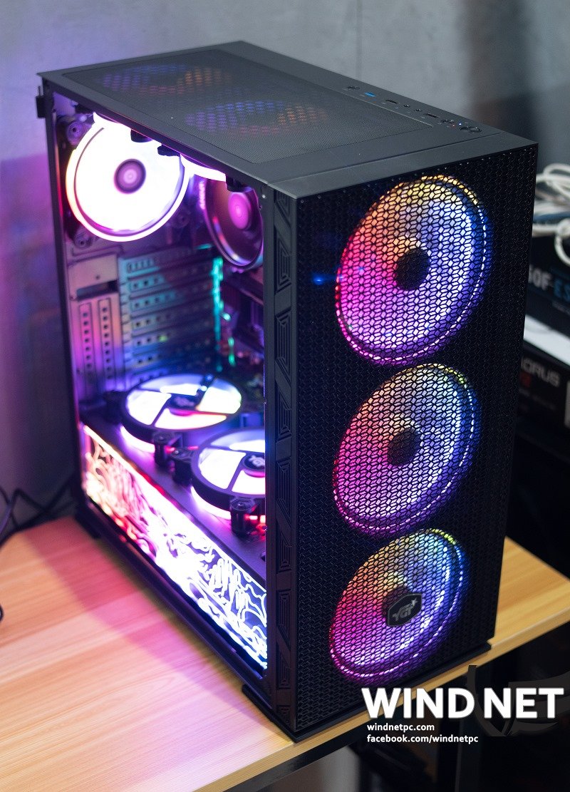 YGT Ax8 (Black) with 8pcs RGB Fan - Image 2