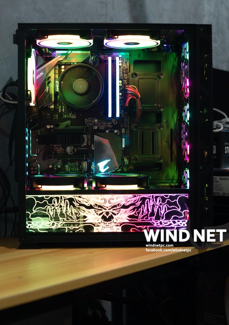 YGT Ax8 (Black) with 8pcs RGB Fan - Image 3