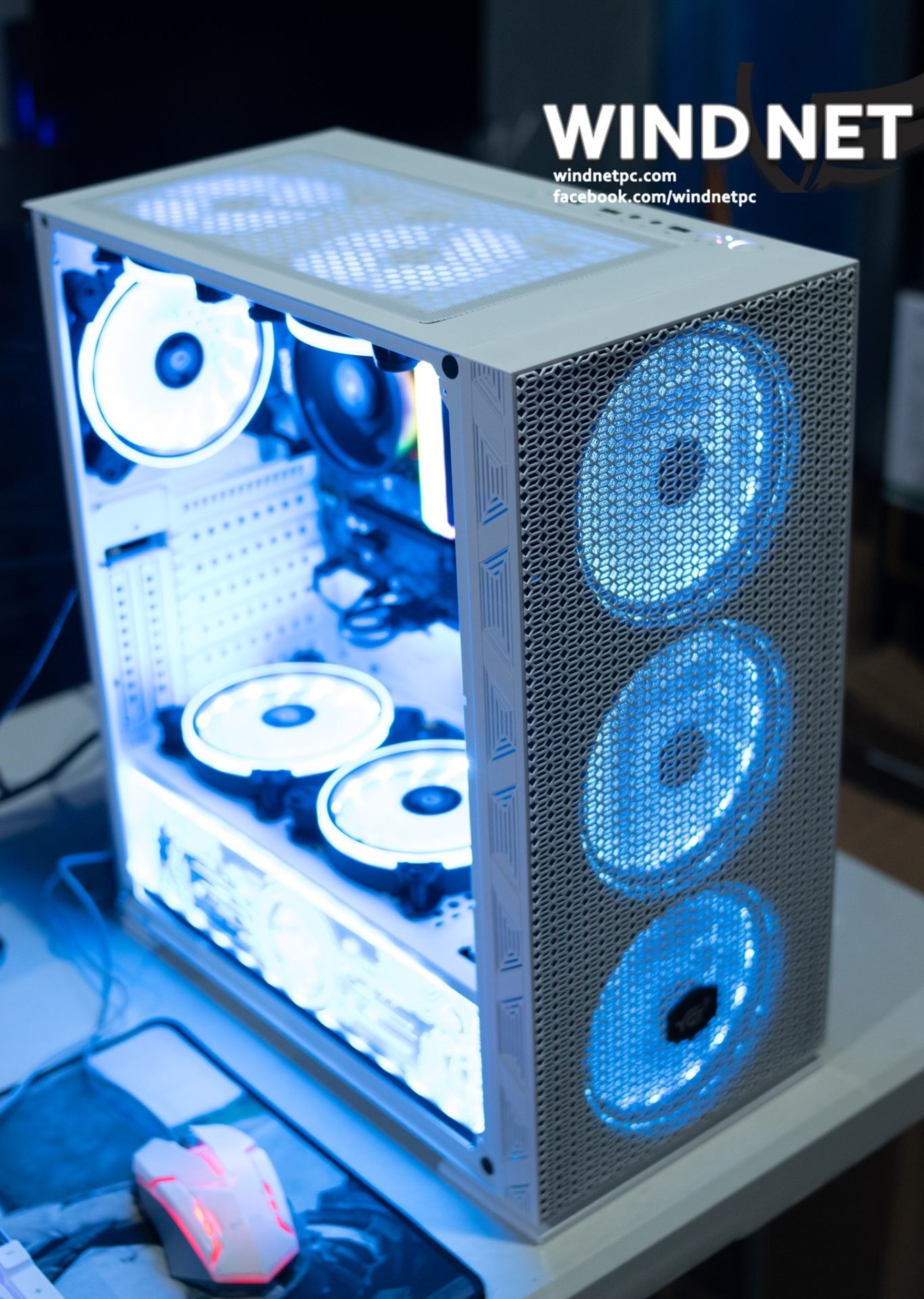 YGT Ax8 (White) with 8pcs RGB Fan - Image 2