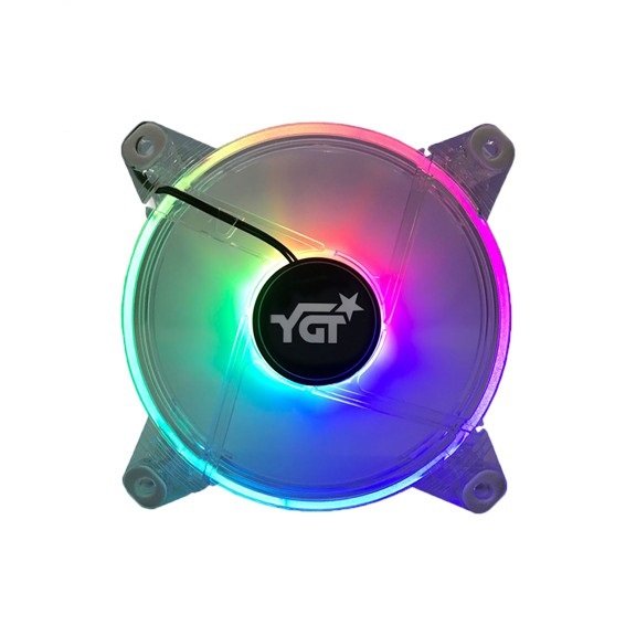 YGT Rainbow Transparent 120mm Fan
