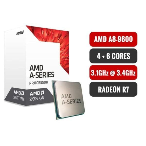AMD A8-9600 (4 cores 4 threads R7 Graphics)
