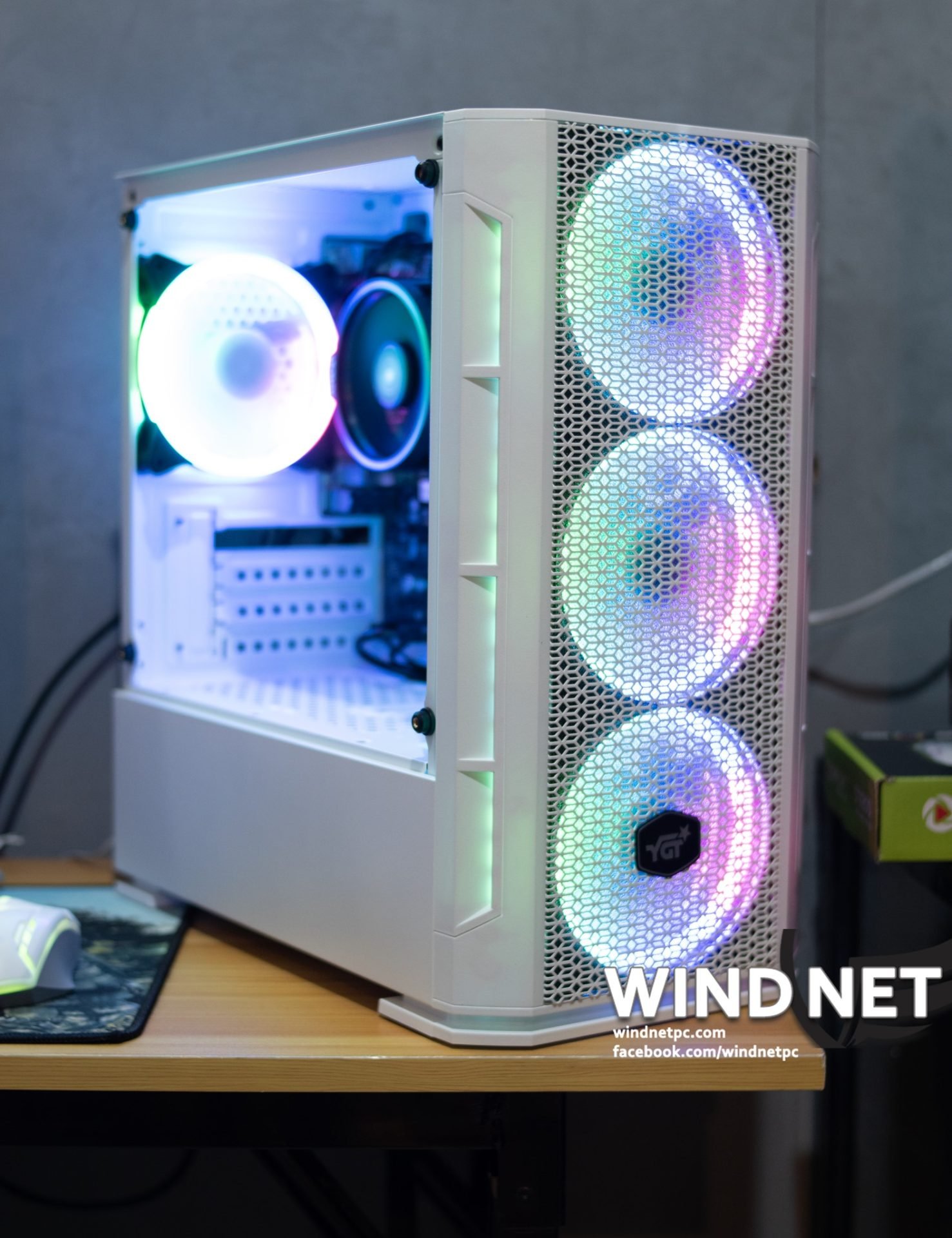 YGT B700 (White) (mATX) Case only - Image 2