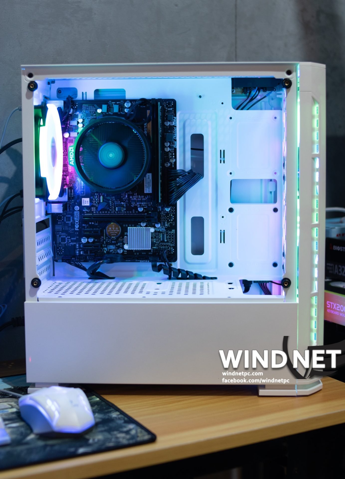 YGT B700 (White) (mATX) Case only - Image 4