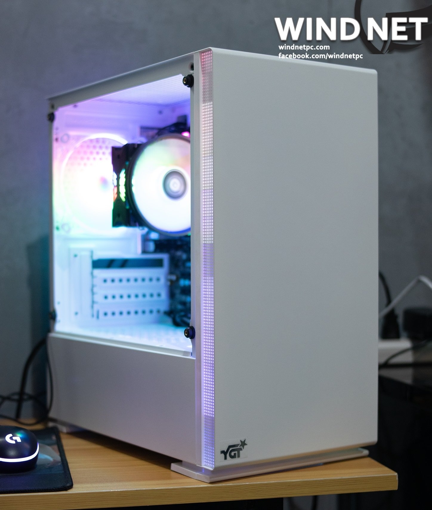 YGT B702 White (mATX) Case only - Image 3