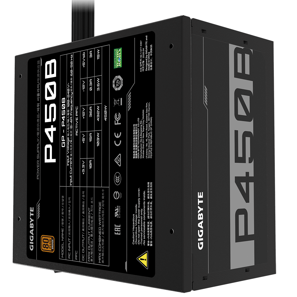 Gigabyte P450B 450W 80+ Bronze - Image 4