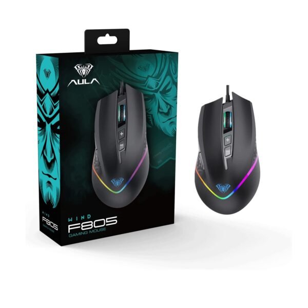 AULA F805 RGB Gaming Mouse with Programmable buttons