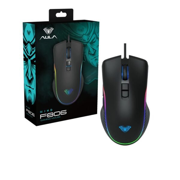 AULA F806 RGB Gaming Mouse with Programmable buttons