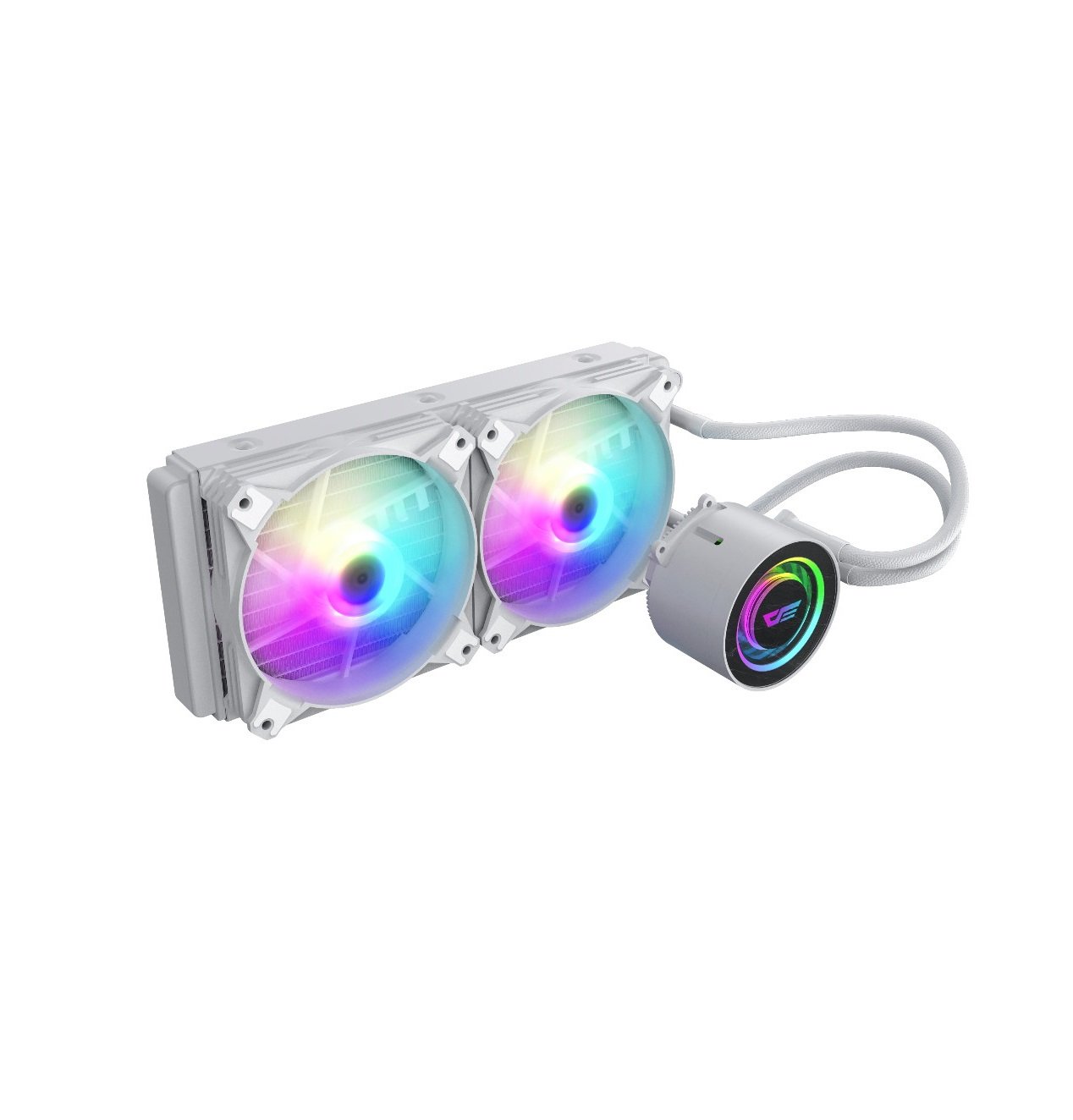 Darkflash Twister DX240 AIO Liquid Cooler (White)