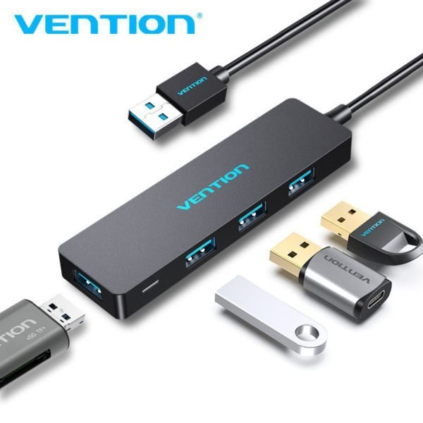 Vention USB 3.0 4-Port Hub with external power support