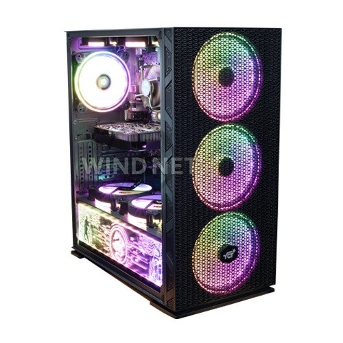 YGT Ax8 (Black) with 8pcs RGB Fan