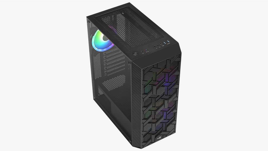 Aerocool Hive (ATX) w/ 2x 140mm & 1x 120mm ARGB Sync Fan - Image 3