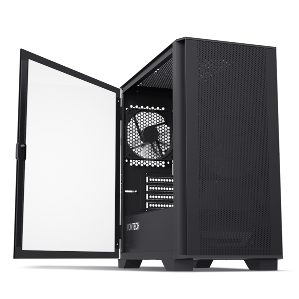 Montech Air 100 Lite (Black) w/ 2 non-RGB Fan