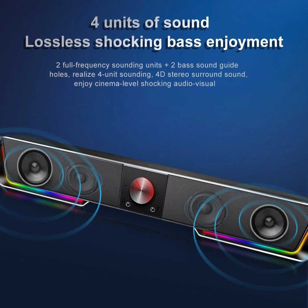 Redragon GS570 Darknets Soundbar (Wired/Bluetooth Mode) - Image 4