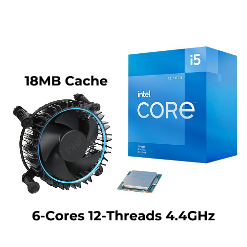 Intel Core i5 12400F (6-cores 12-threads; LGA 1700) - WIND NET