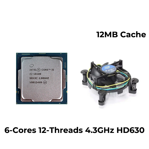 Intel Core i5 10400 (10th gen) (6-cores 12-threads)