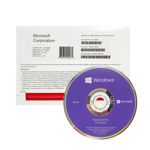 Windows 10/11 PRO OEM License with CD and COA (1 PC Lifetime) - WIND ...