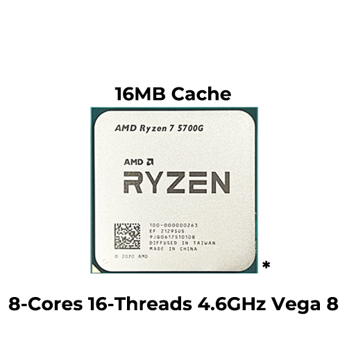 Ryzen 7 5700G (Tray with Wraith Cooler)