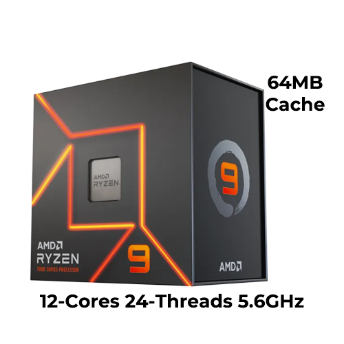 Ryzen 9 7900X (12-cores 24-threads 5.6GHz 64MB L3 Cache)