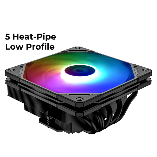 ID-Cooling IS-55 ARGB Low Profile Cooler (Black)