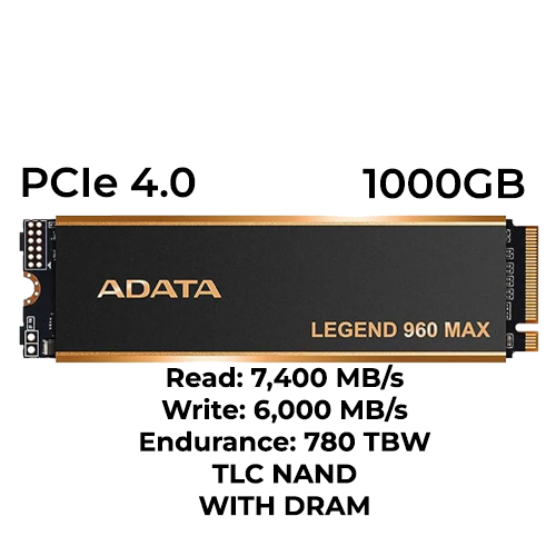 ADATA LEGEND 960 MAX 1TB Gen4 NVMe SSD