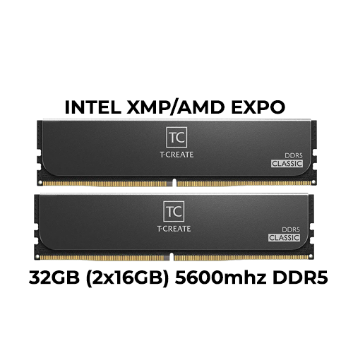 T-Create Classic DDR5 32GB (2x16GB) 5600mhz (Intel XMP/AMD EXPO)