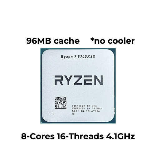 Ryzen 7 5700X3D (Tray) (No Cooler)