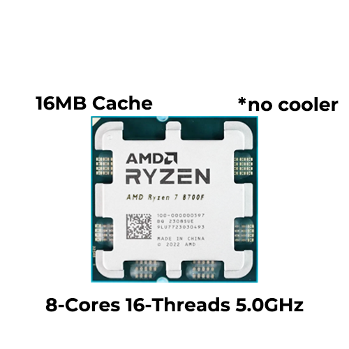 Ryzen 7 8700F (Tray) (No Cooler) (AM5) - WIND NET Computers
