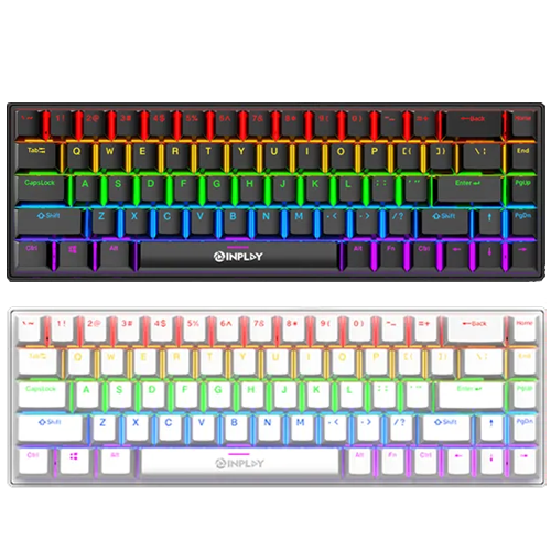 Inplay NK680 Red Switch 68Keys RGB Mechanical Keyboard - WIND NET Computers