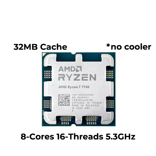 Ryzen 7 7700 (Tray) (No Cooler) (AM5)