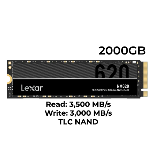 Lexar NM620 PRO 2TB Gen3 M.2 NVMe SSD