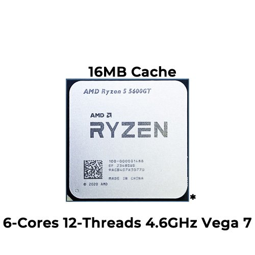 Ryzen 5 5600GT  (6-core 12-threads, 4.4GHz, Vega 7 graphics, 16MB L3 Cache)
