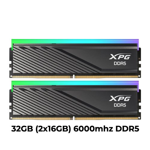 XPG Lancer Blade RGB DDR5 32GB (2x16GB) 6000mhz CL34 (Black) (XMP/EXPO)