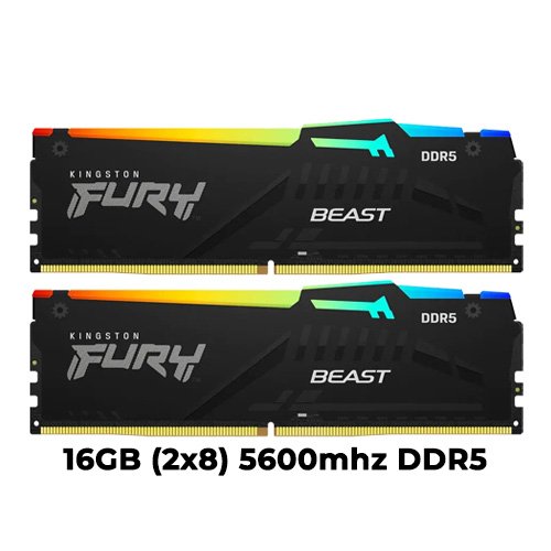 Kingston Fury Beast RGB 16GB (2x8GB) DDR5 5600mhz CL36