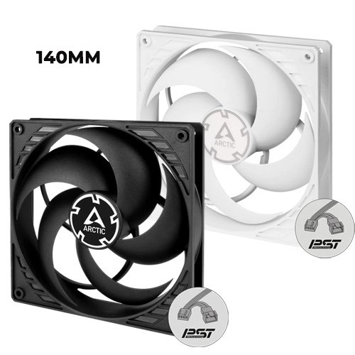 Arctic P14 PWM PST (Black/White) 140mm non-RGB Fan