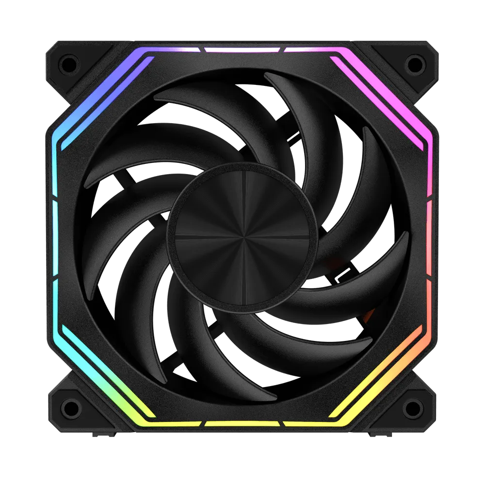 DarkFlash Infinity 34 (Black/White) (Regular/Reverse Blade) ARGB PWM Fan - Image 2