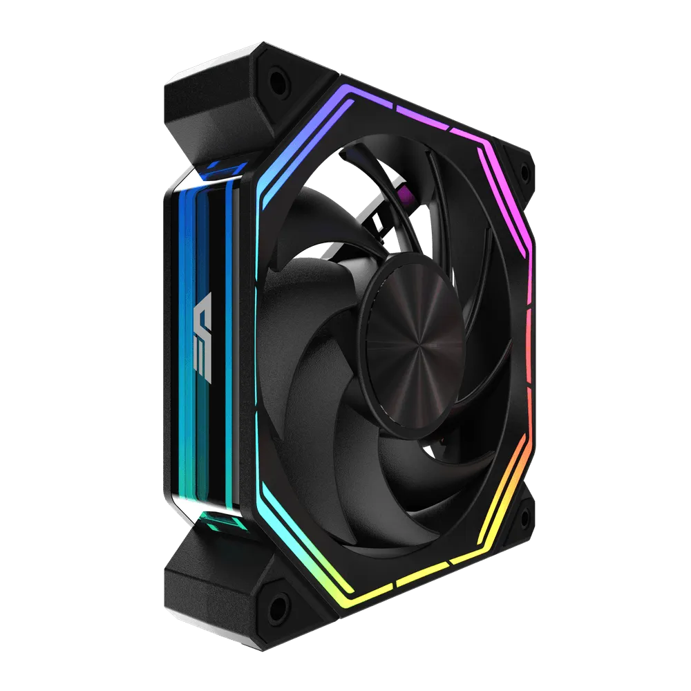DarkFlash Infinity 34 (Black/White) (Regular/Reverse Blade) ARGB PWM Fan - Image 3