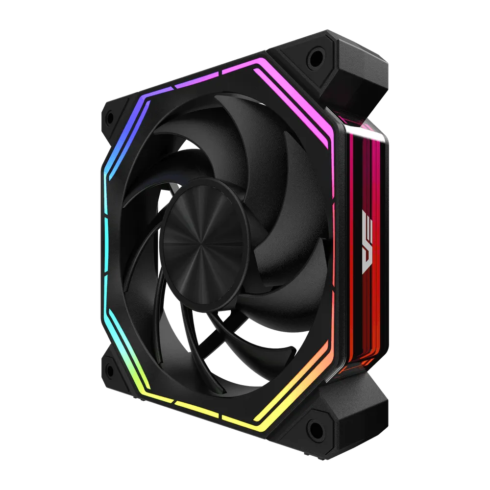 DarkFlash Infinity 34 (Black/White) (Regular/Reverse Blade) ARGB PWM Fan - Image 4