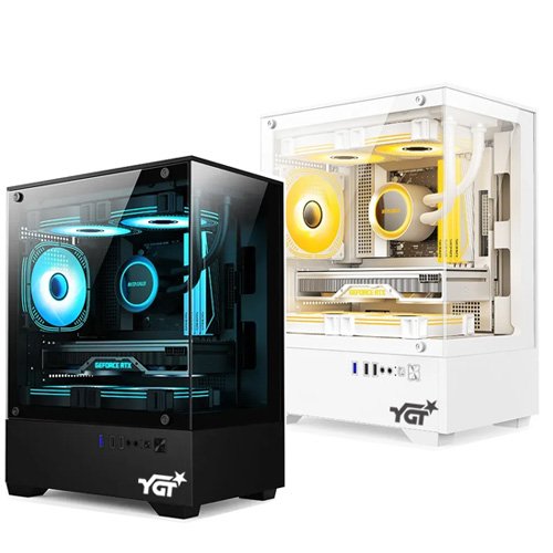 YGT N195 (Black/White) (mATX) (with or without fan option)