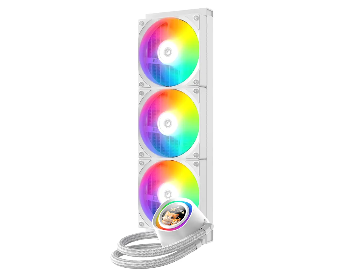 ID-Cooling FX360 LCD (Black/White) AIO ARGB w/ 1.48inch Screen - Image 5