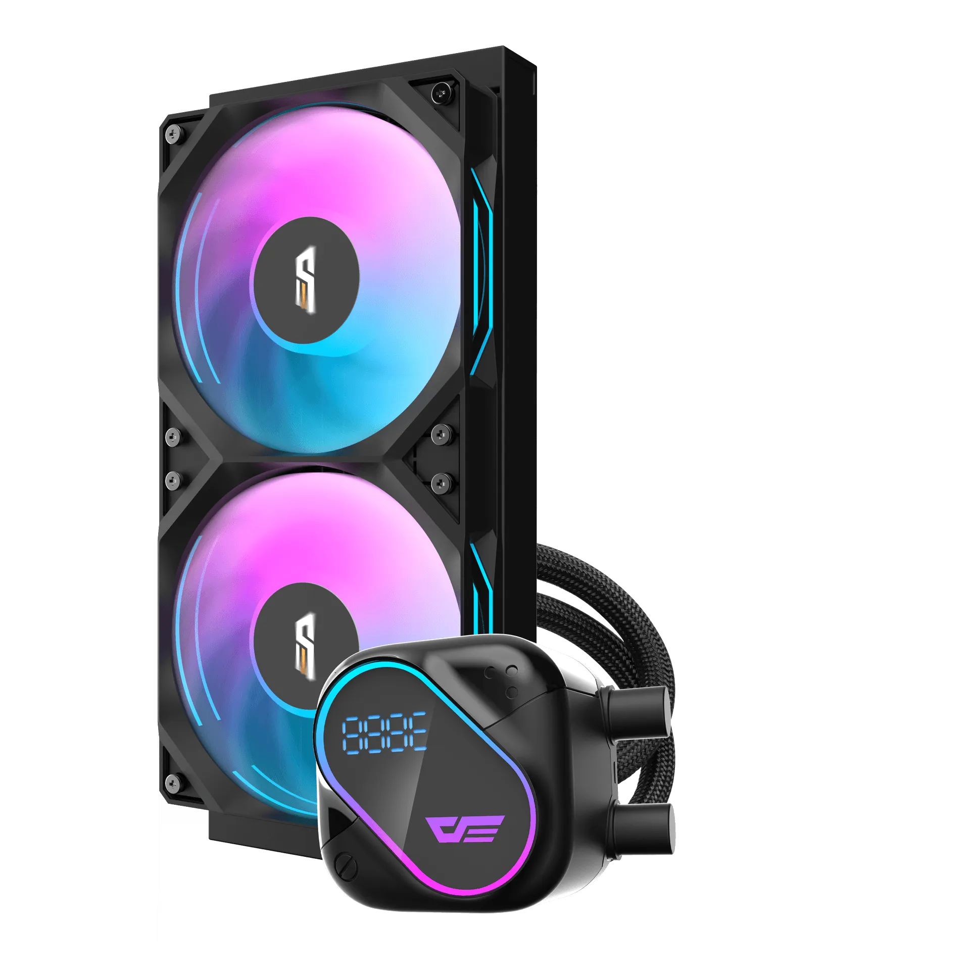 DarkFlash Explore DO240 AIO ARGB w/ Digital Display (Black) - Image 2