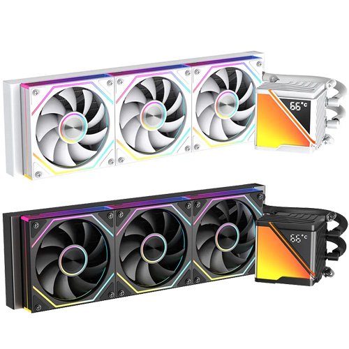 Jungle Leopard Stellar Realm RS 360 (Black/White) AIO w/ Digital Display