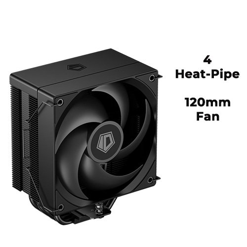 ID-Cooling SE-214 XT V2 (Black) 4 Heat-pipe Tower Cooler